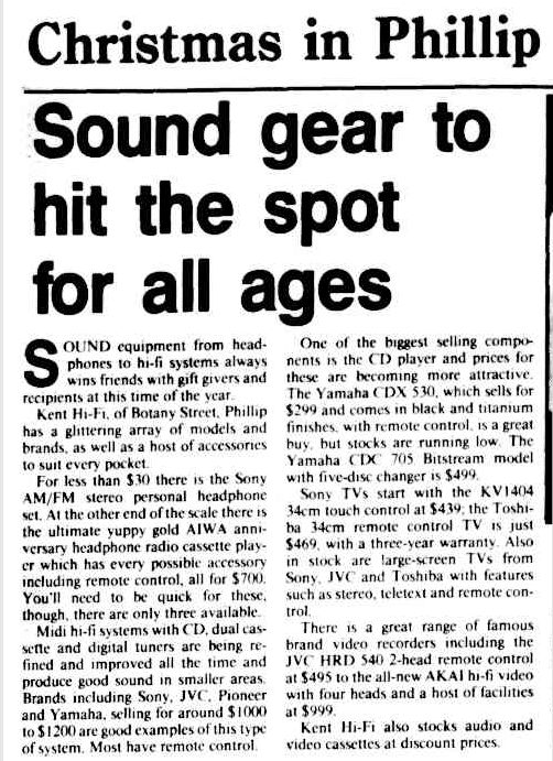 Christmas in Phillip Sound gear to hit the spot for all ages - The Canberra Times 1990.png