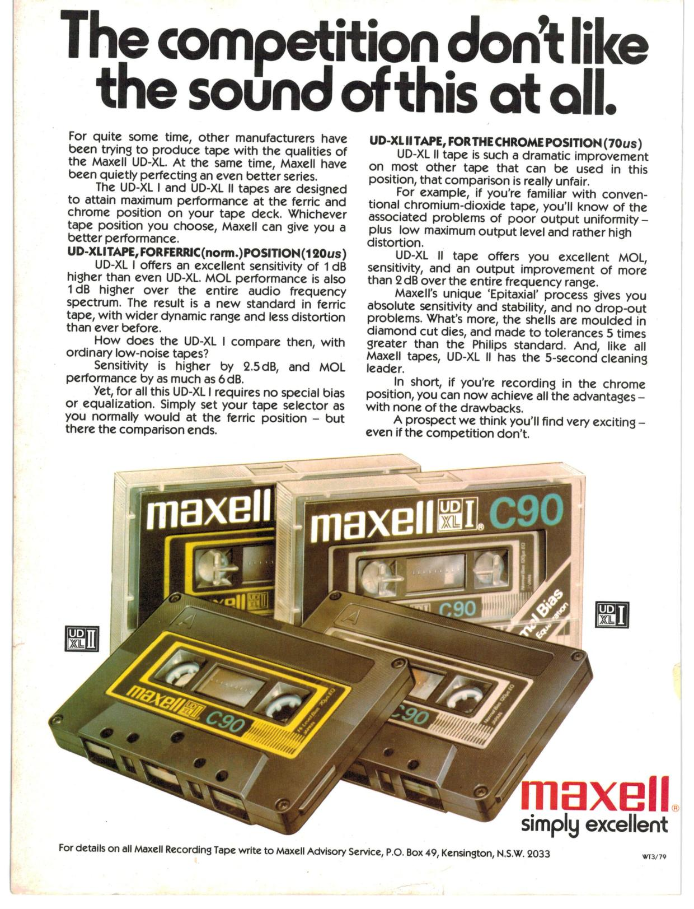 Maxell UDXL I Electronics Today International, Australia 1979.png