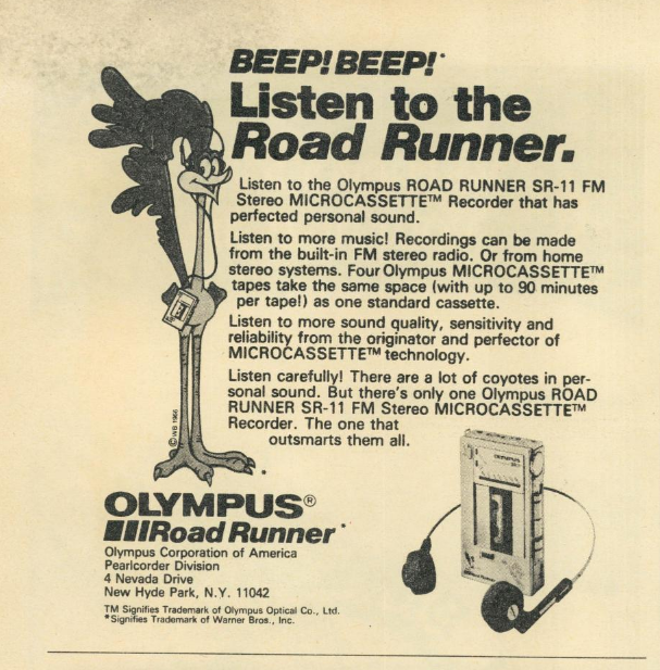 Olympus SR-11 Rolling Stone Magazine 382 November 11 1982.png