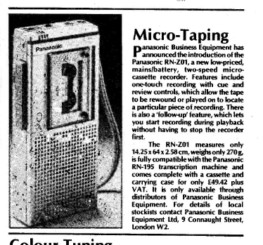 Panasonic RN-Z01  Electronics-Today-1981-01.png