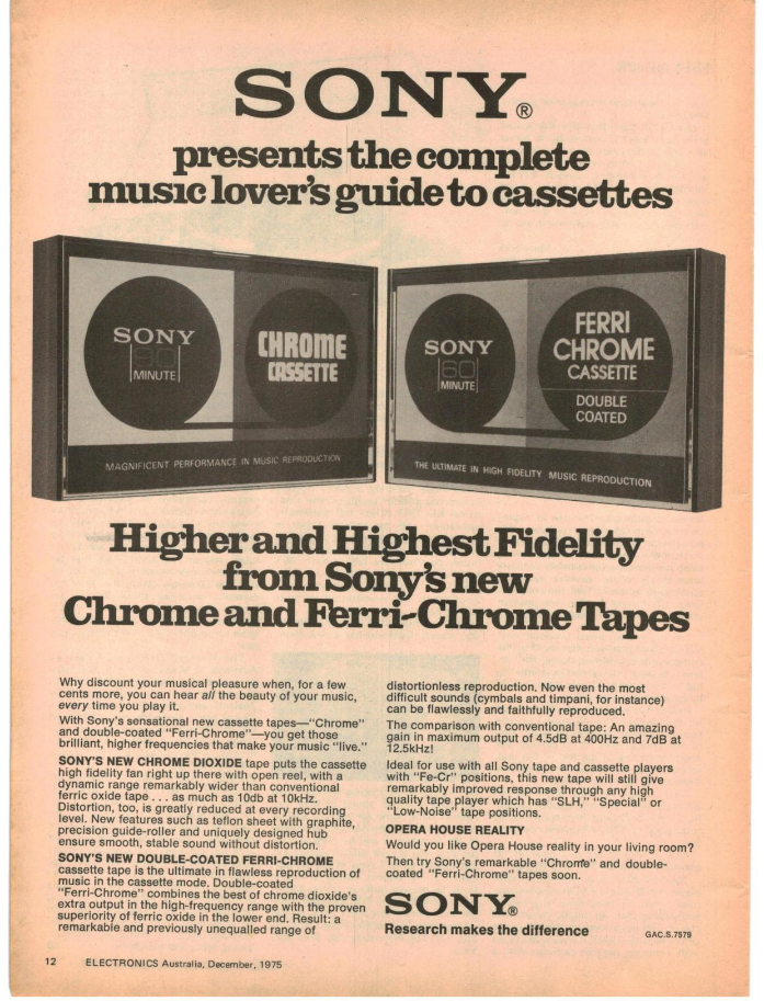 Sony Chrome Electronics Australia Magazine 1975.png