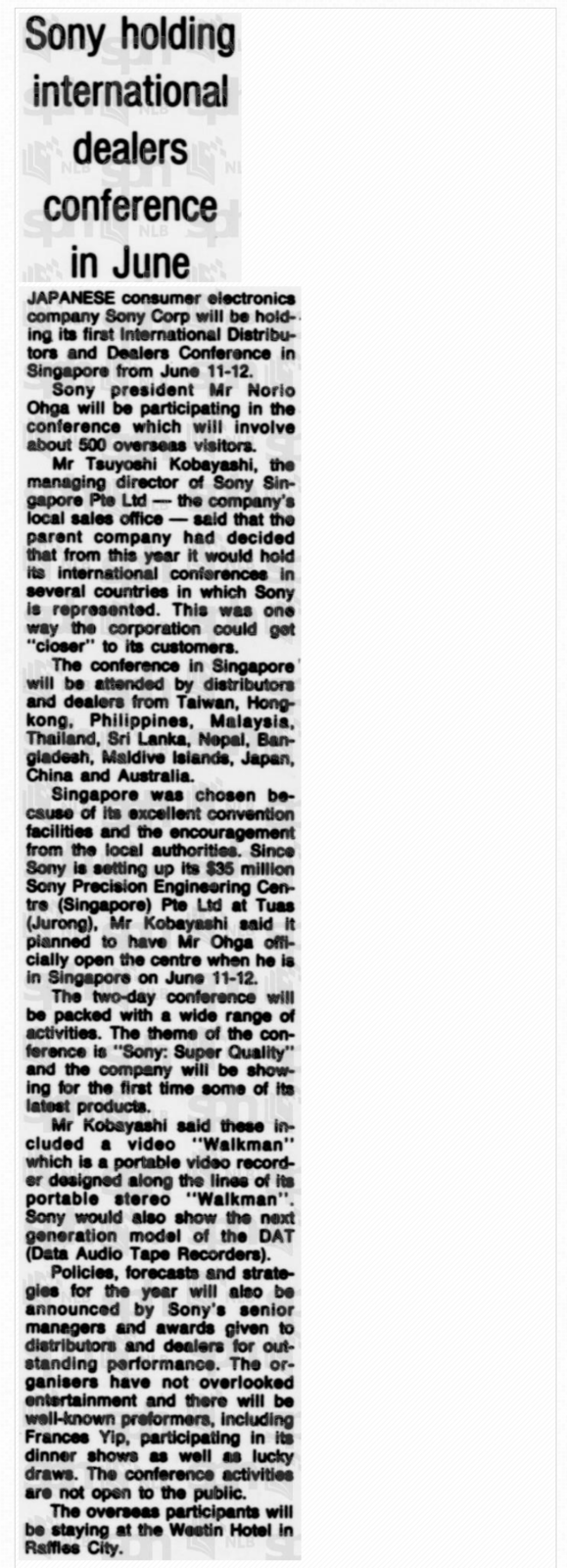 Sony holding international dealers conference in June biztimes 1987.png