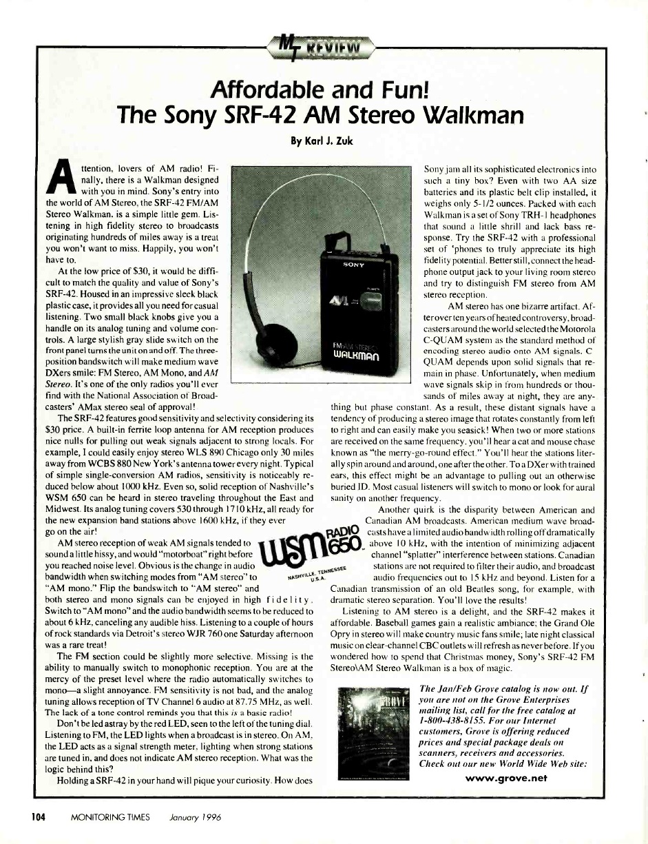 Sony SRF 42 Januray 1996.jpg