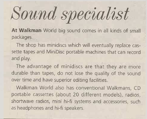 Sound specialist - The Australian Jewish News (Melbourne, Vic 1935 - 1999) - 5 Dec 1997.png