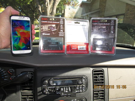 IMG_4101 ION Cassette Bluetooth Adapter  3 new & in use in my Dakota 01 Dec 2016.JPG